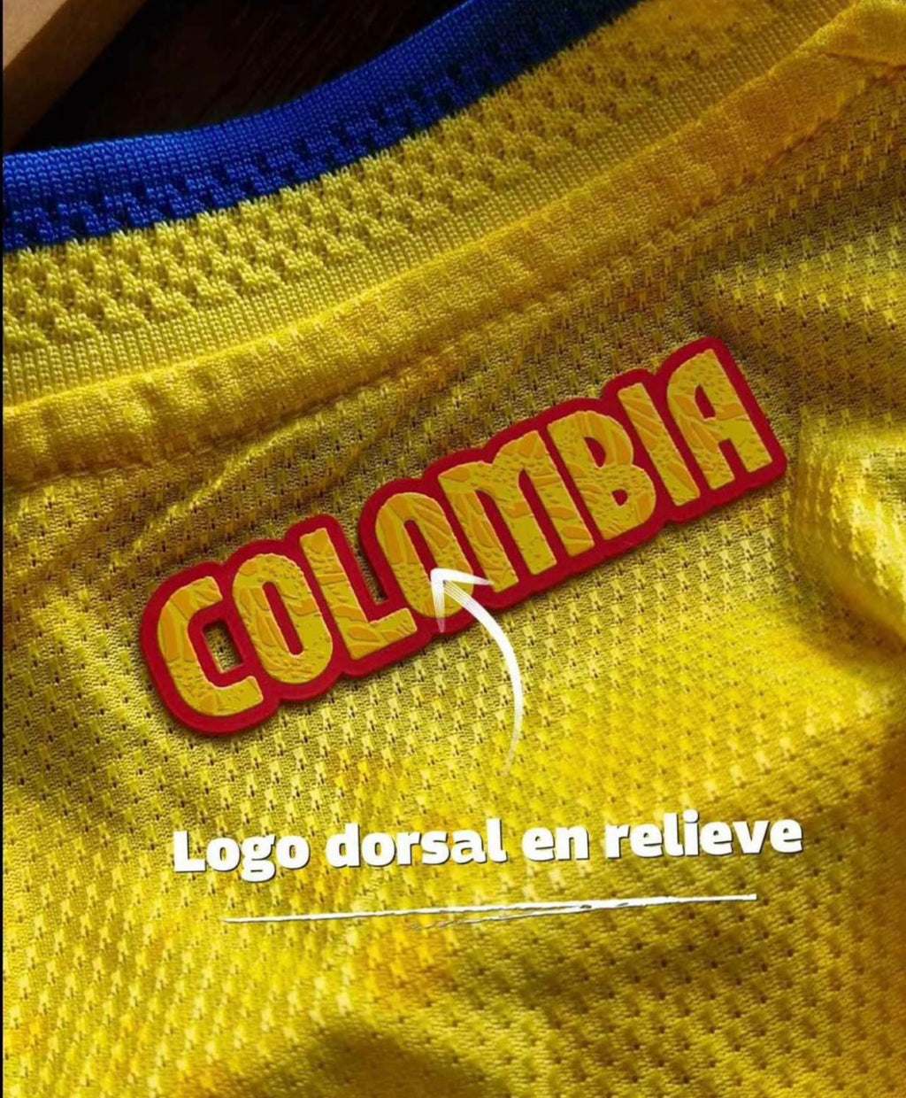 CAMISETA COLOMBIA ENCAUCHETADA IMPORTADA